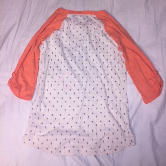 Mossimo I’ve Got A Crush On You 3/4 Sleeved Shirt - Picture 2 of 3